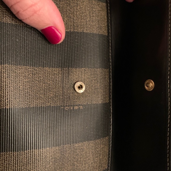 Fendi Brown/Black Pequin wallet - Picture 2 of 16